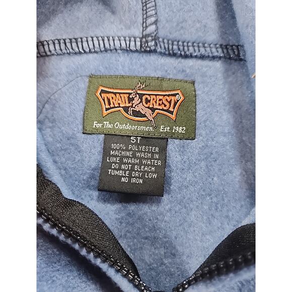 Kids Tra Crest Full Zip Hooded Jacket Size‎ 5T W/Eagles - Picture 4 of 5